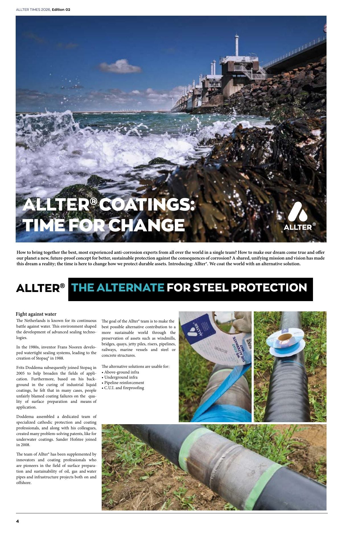 Allter Times 2026 — Edition 02 — page 3: Allter® coatings: time for change