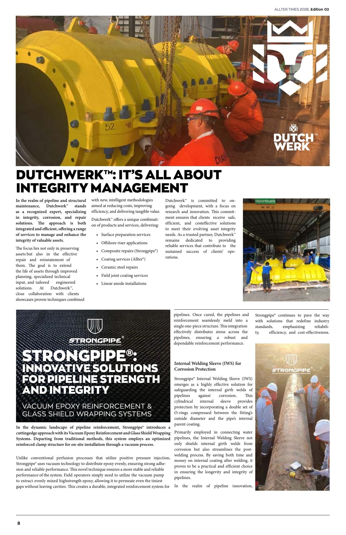 Allter Times 2026 — Edition 02 — page 7: Dutchwerk™: it's all about integrity management