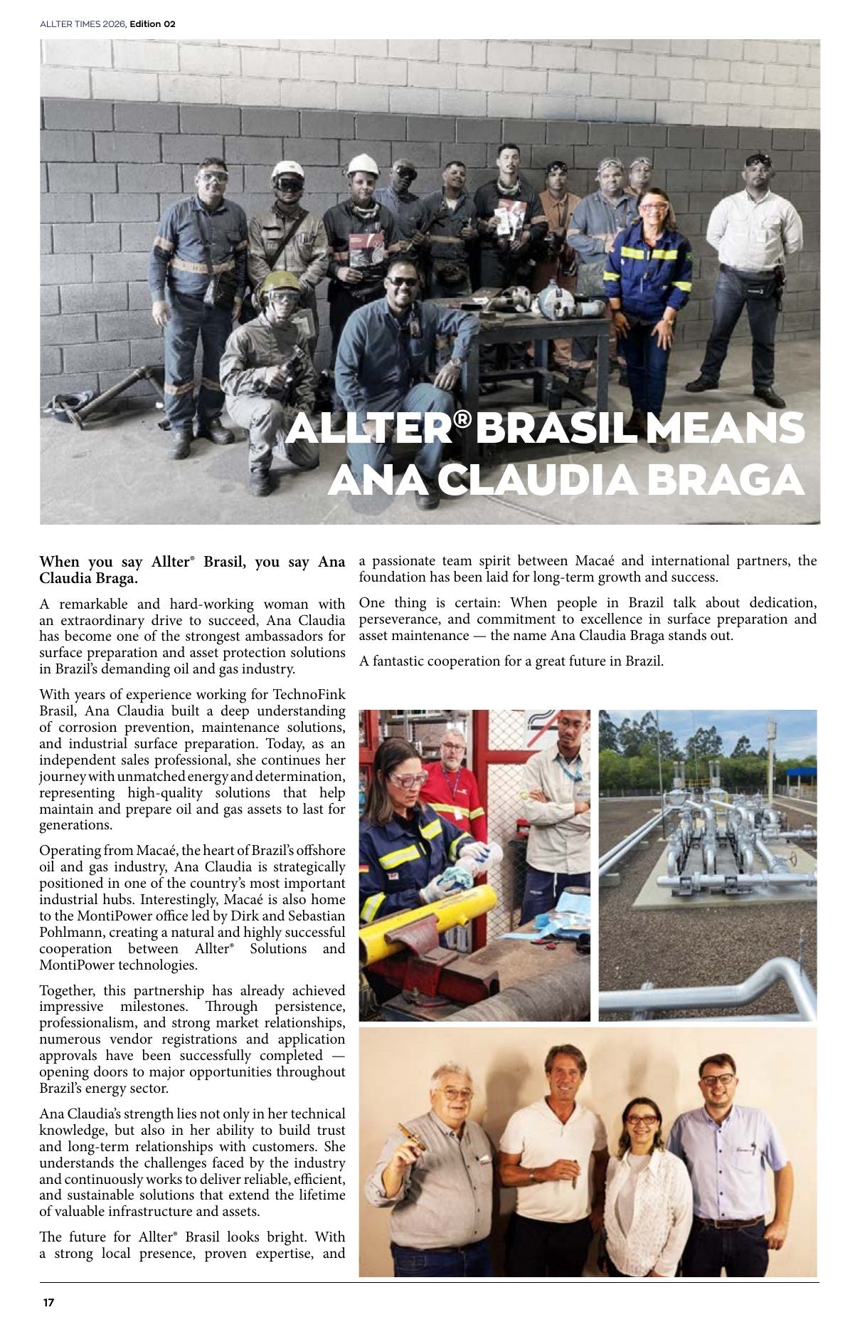 Allter Times 2026 — Edition 02 — page 17: Allter® Brasil — Ana Claudia Braga